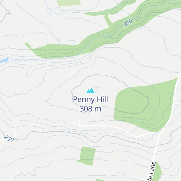 Map of Penny Hill