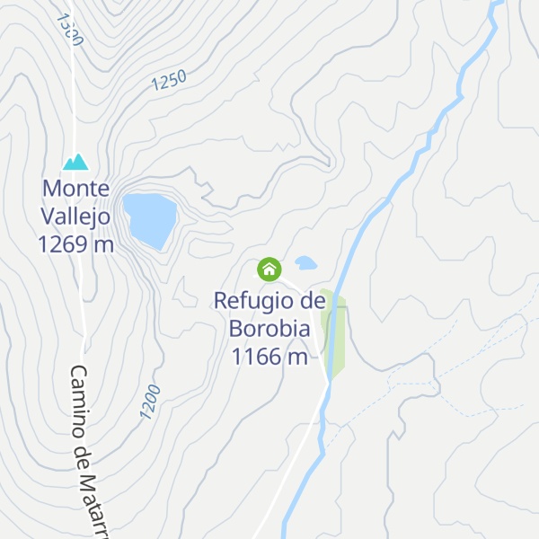 Map of Refugio de Borobia
