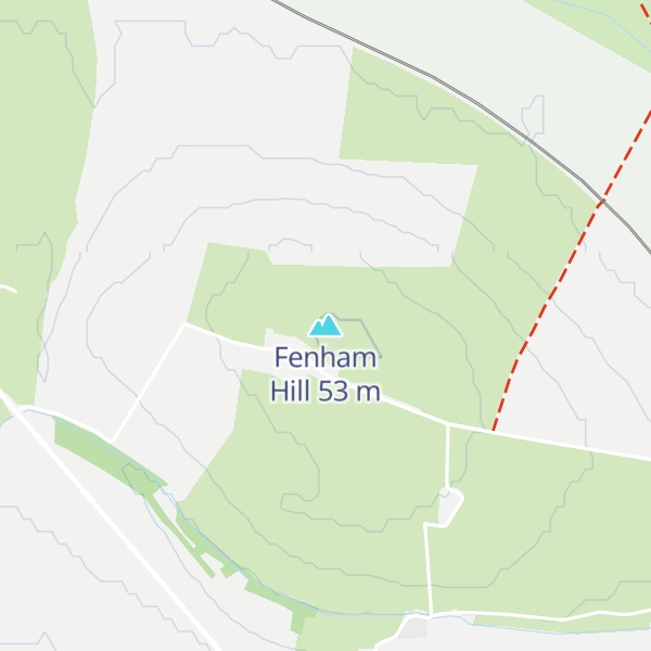 Map of Fenham Hill