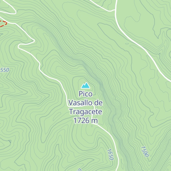 Map of Pico Vasallo de Tragacete