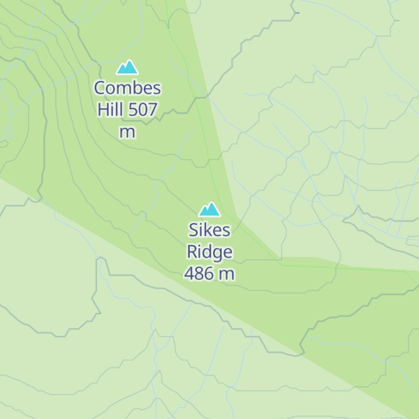Map of Sikes Ridge