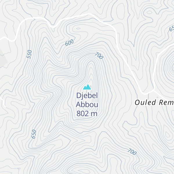 Map of Djebel Abbou
