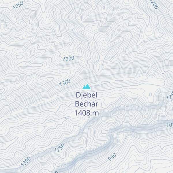 Map of Djebel Bechar