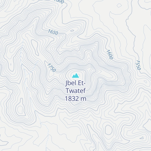 Map of Jbel Et-Twatef