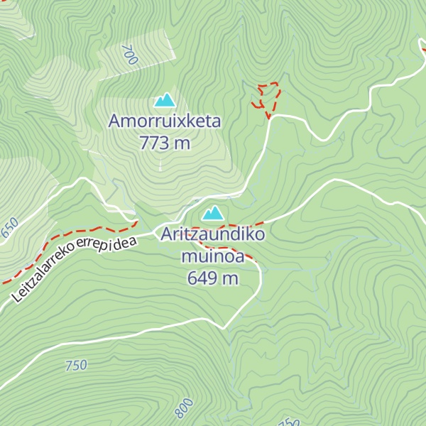 Map of Aritzaundiko muinoa
