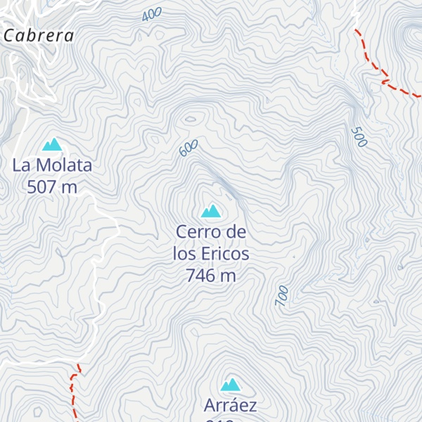 Map of Cerro de los Ericos
