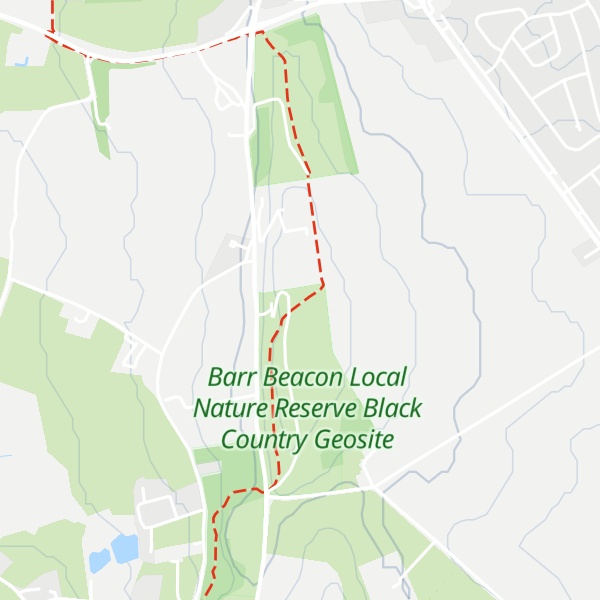 Map of Barr Beacon