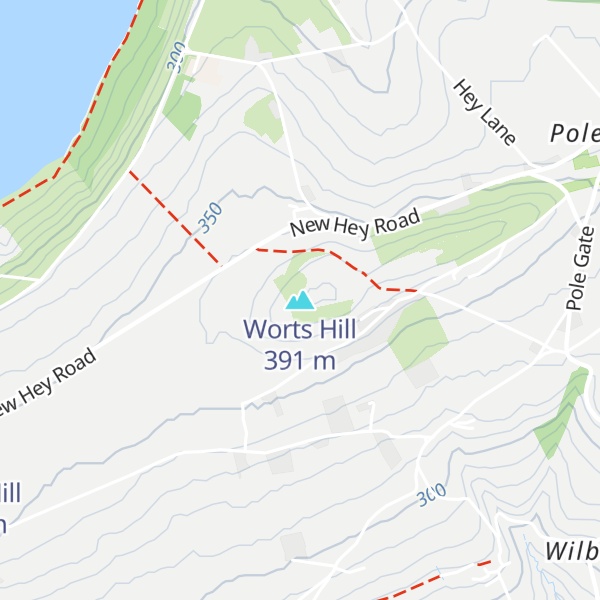 Map of Worts Hill