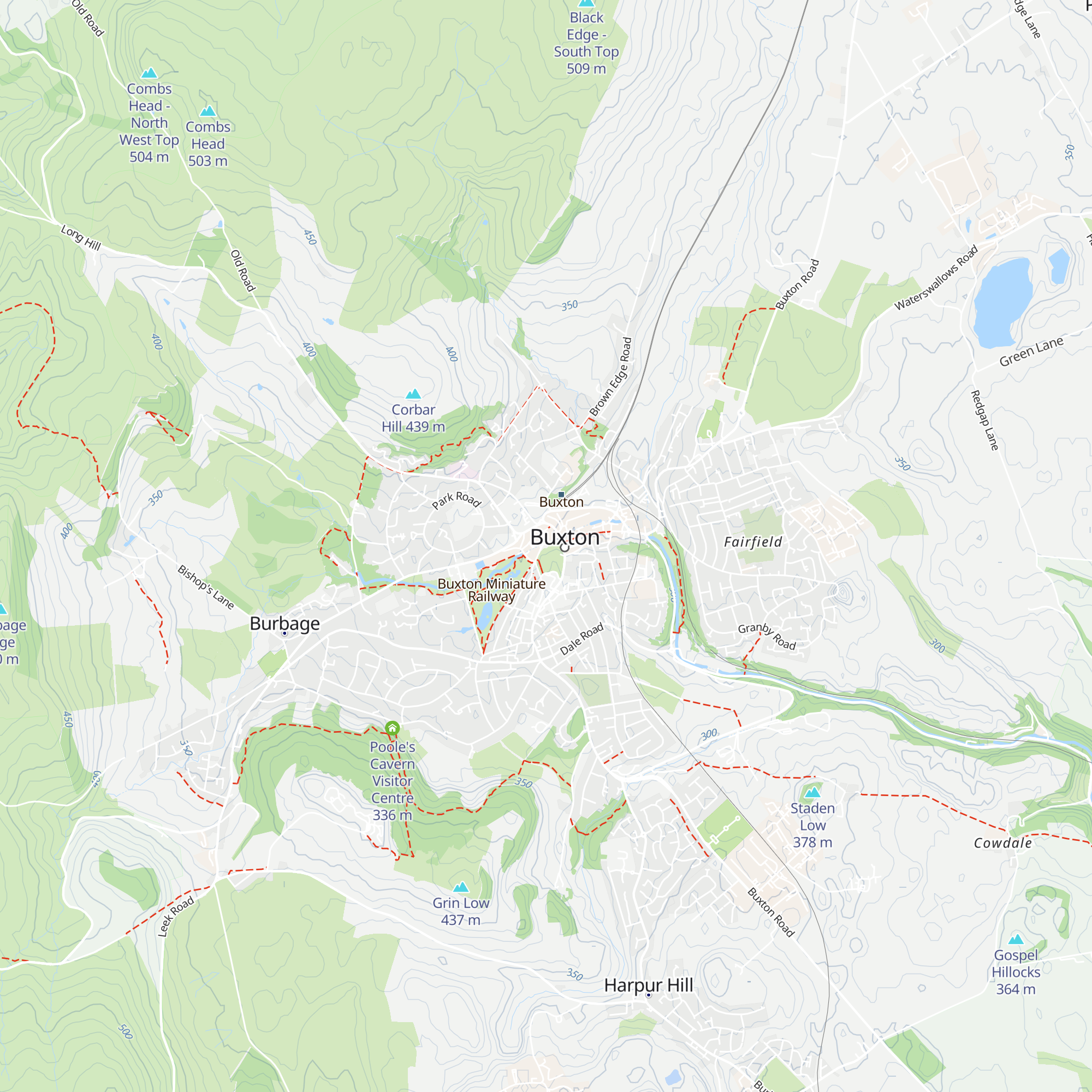 Buxton Visitor Centre at the Pump Room map