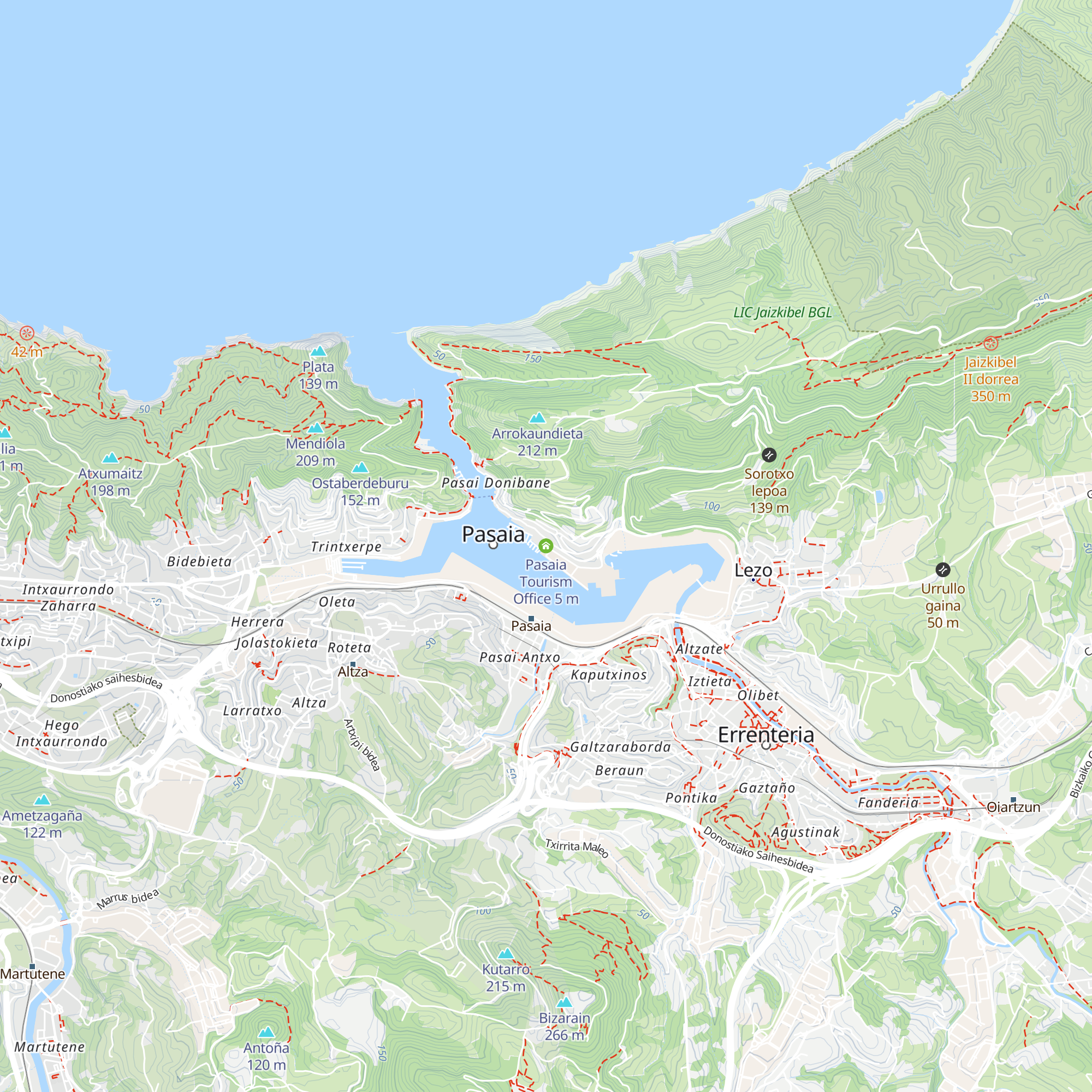 Pasaia Tourism Office map