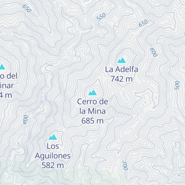 Map of Cerro de la Mina