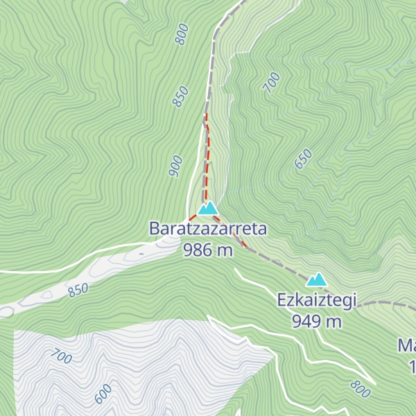 Map of Baratzazarreta
