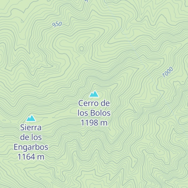 Map of Cerro de los Bolos