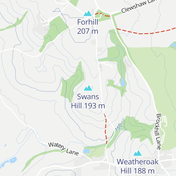 Map of Swans Hill
