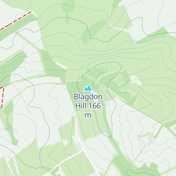 Map of Blagdon Hill