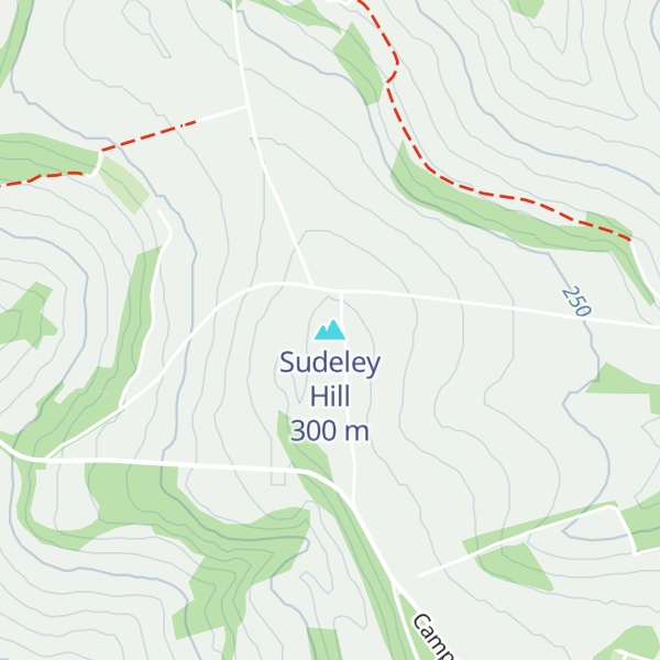Map of Sudeley Hill