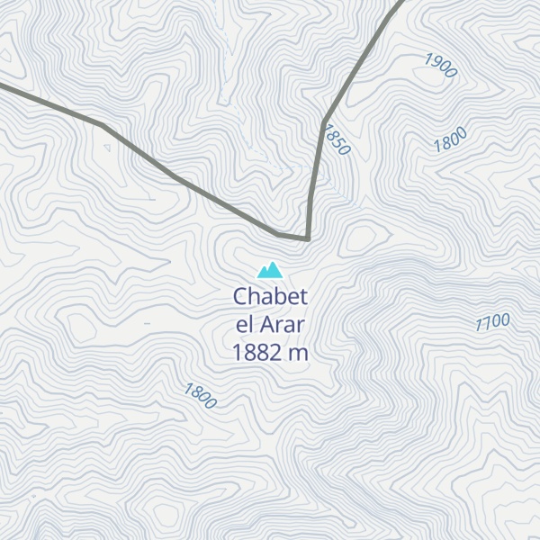 Map of Chabet el Arar