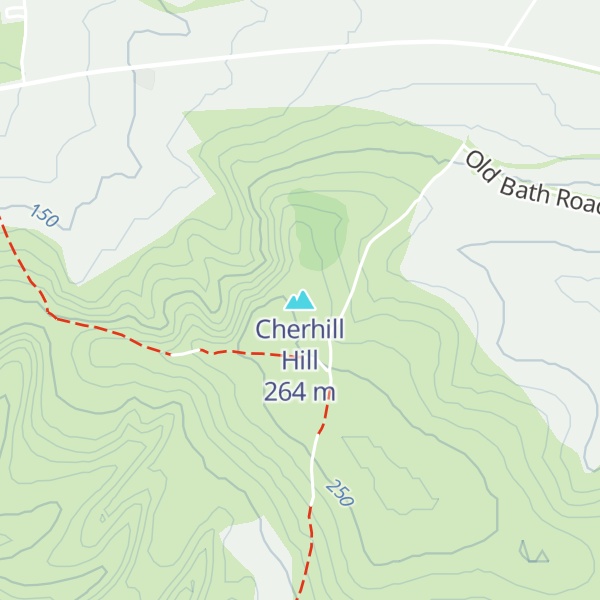 Map of Cherhill Hill