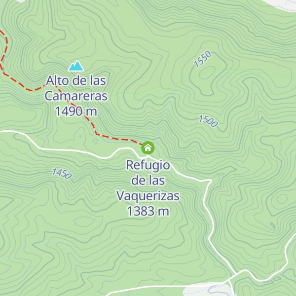 Map of Refugio de las Vaquerizas