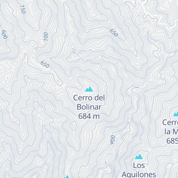 Map of Cerro del Bolinar