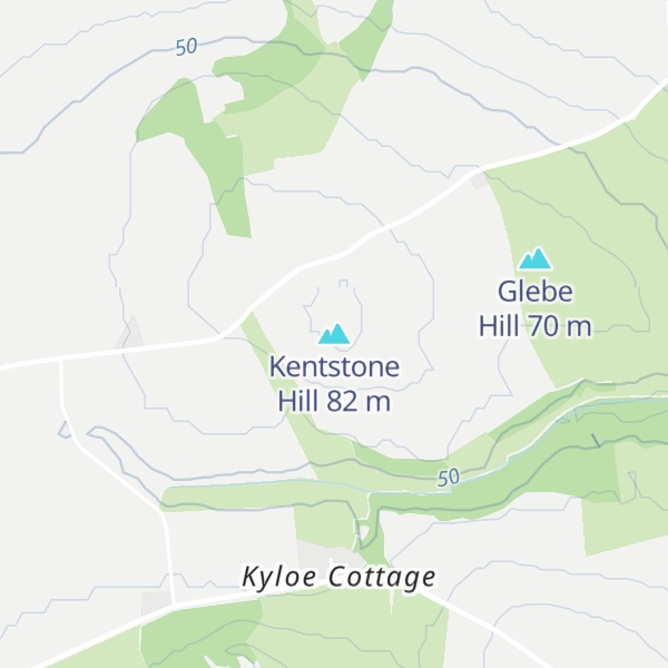 Map of Kentstone Hill
