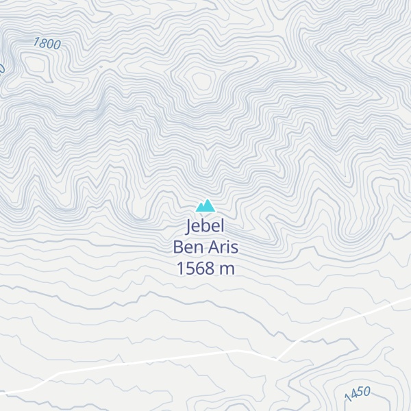 Map of Jebel Ben Aris