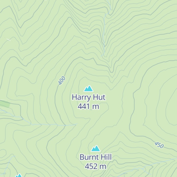 Map of Harry Hut