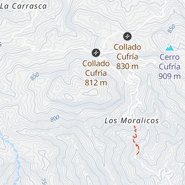 Map of Sierra Cabrera