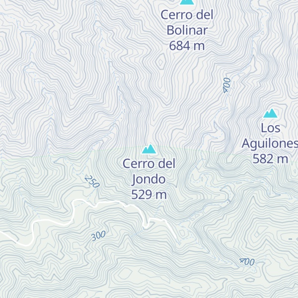 Map of Cerro del Jondo