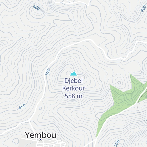 Map of Djebel Kerkour
