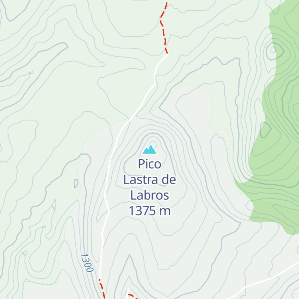 Map of Pico Lastra de Labros