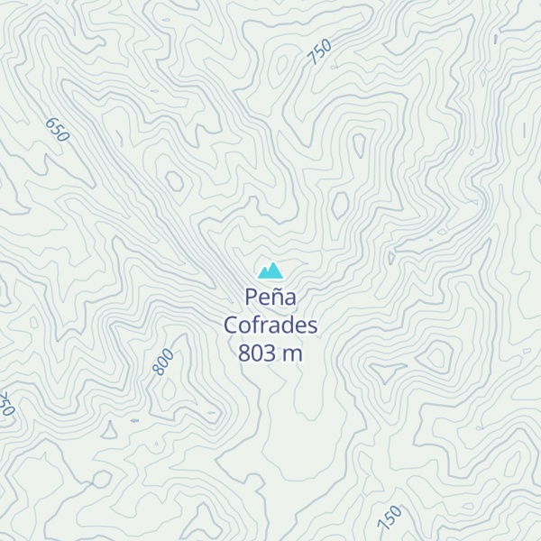 Map of Peña Cofrades