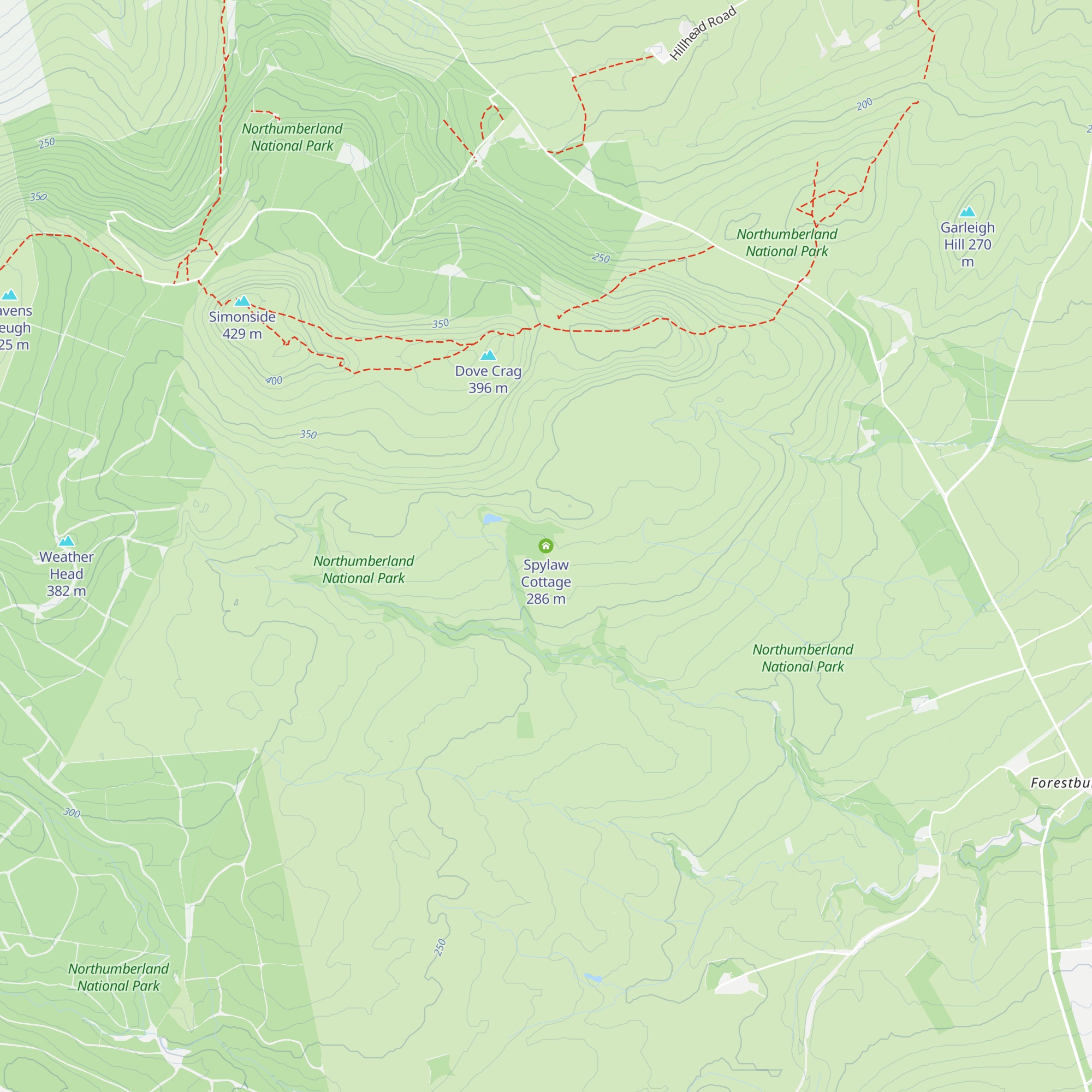 Spylaw Cottage map