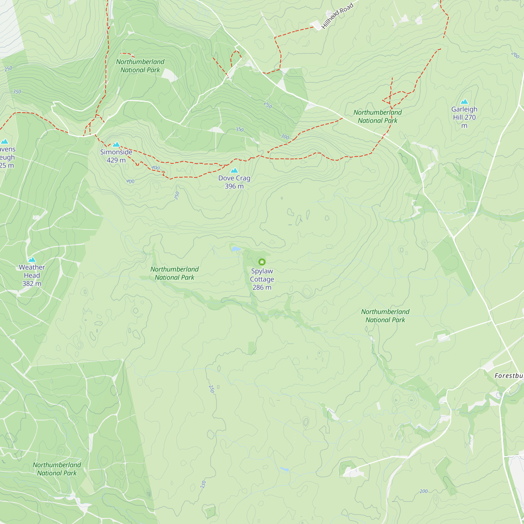 Spylaw Cottage map