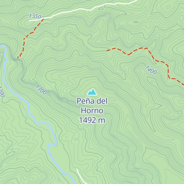 Map of Peña del Horno