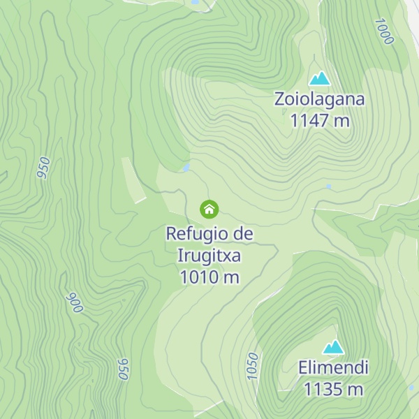 Map of Refugio de Irugitxa