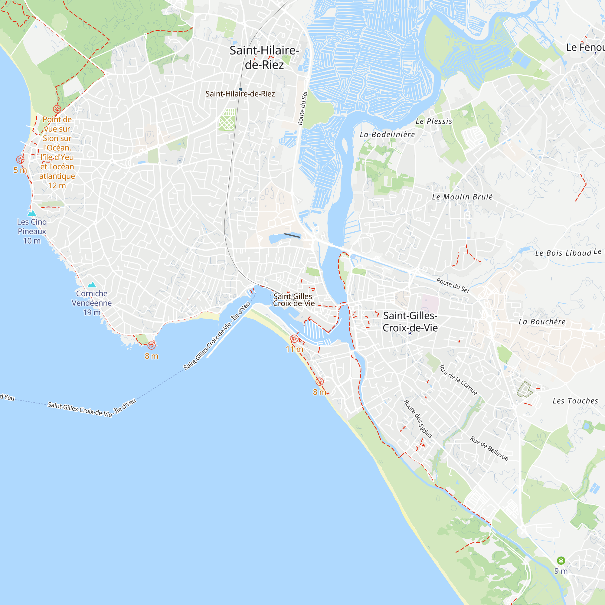 Bureau d'Information Touristique de Saint-Gilles-Croix-de-Vie map