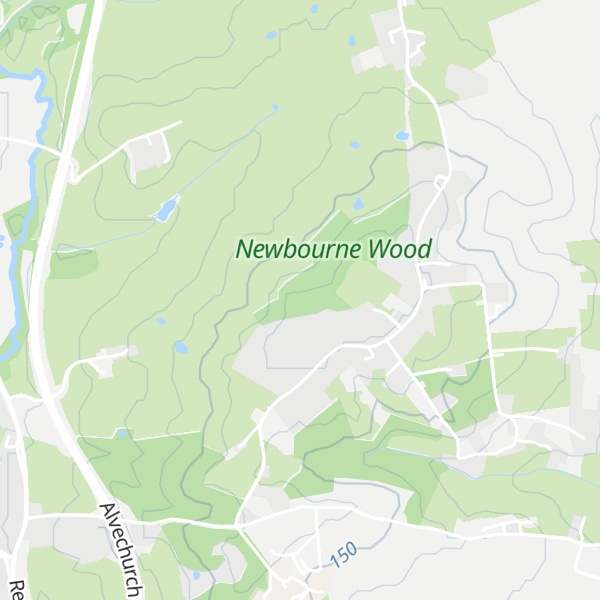 Map of Newbourne Hill