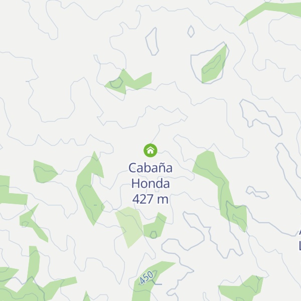 Map of Cabaña Honda