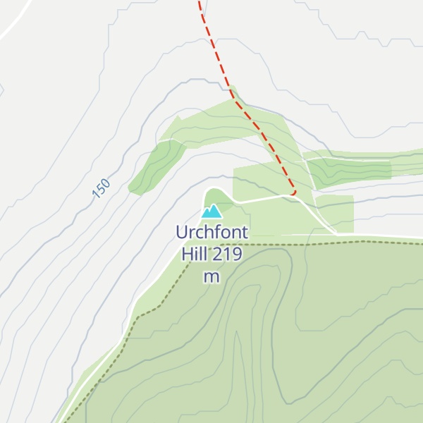 Map of Urchfont Hill