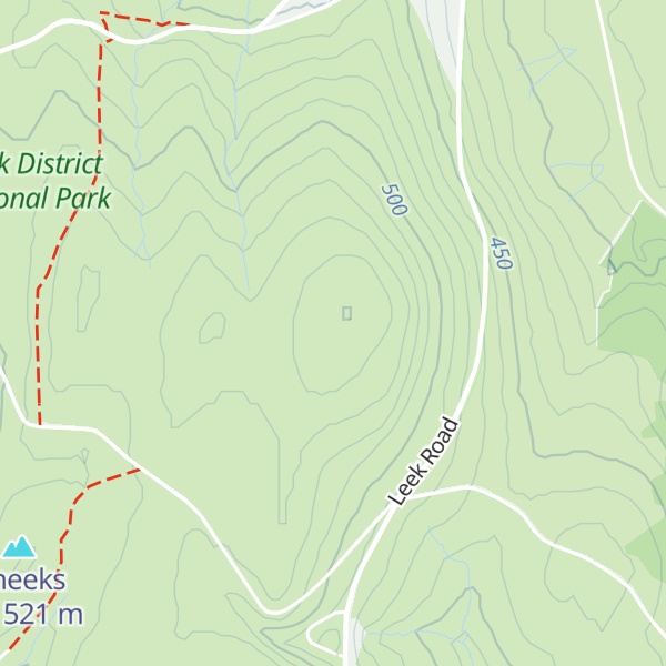 Map of Axe Edge Moor