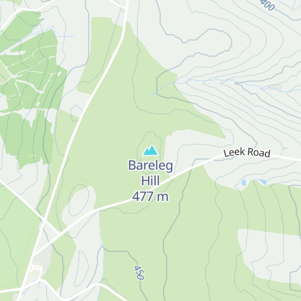 Map of Bareleg Hill