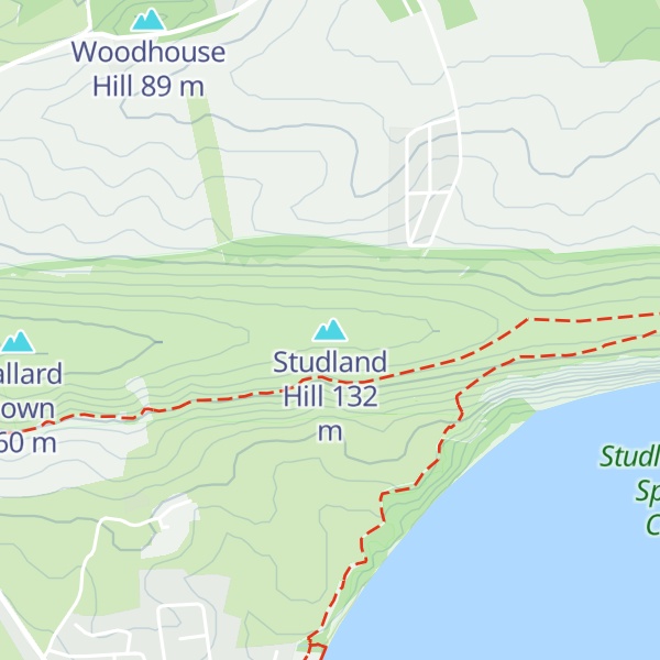 Map of Studland Hill