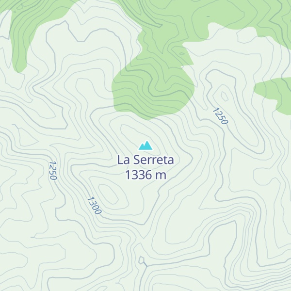 Map of La Serreta