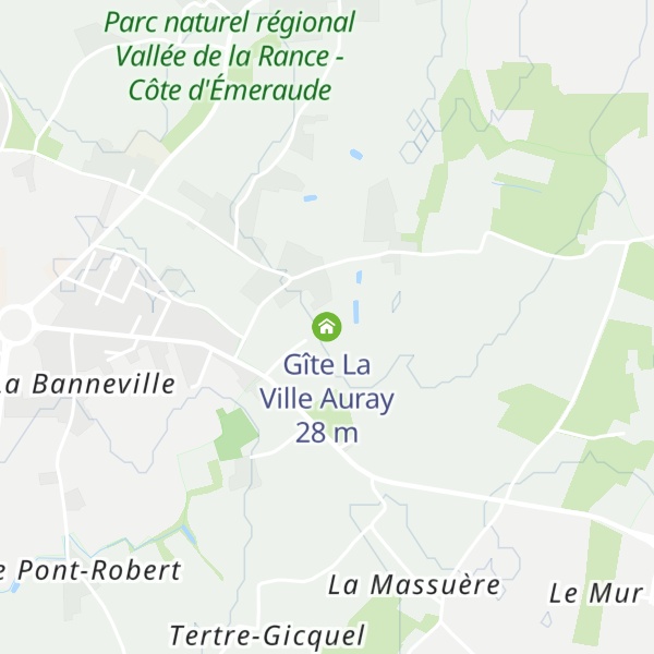 Map of Gîte La Ville Auray