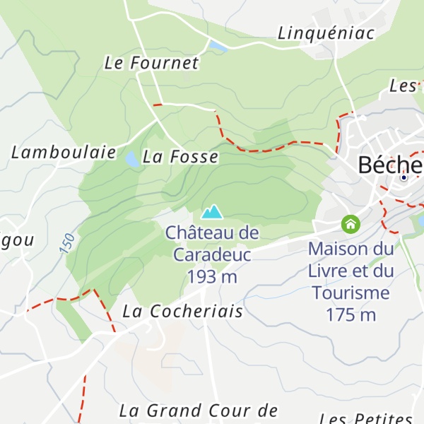 Map of Château de Caradeuc
