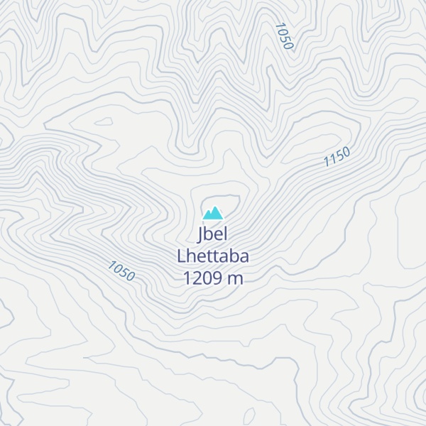 Map of Jbel Lhettaba