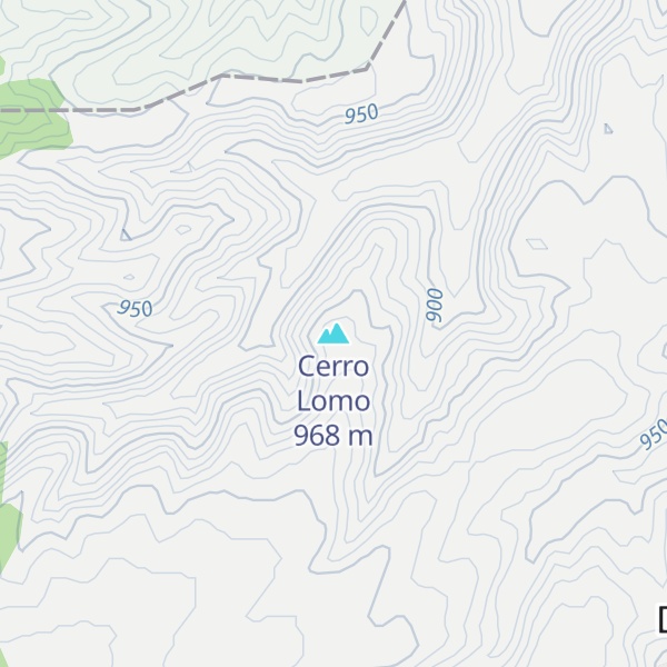 Map of Cerro Lomo