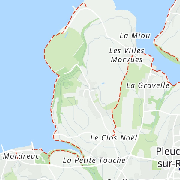 Map of Gîte du Potager des bords de Rance