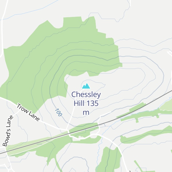 Map of Chessley Hill